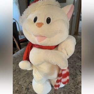 Giggles Intl Dancing Christmas Santa Cat Can’t Touch This MC Hammer